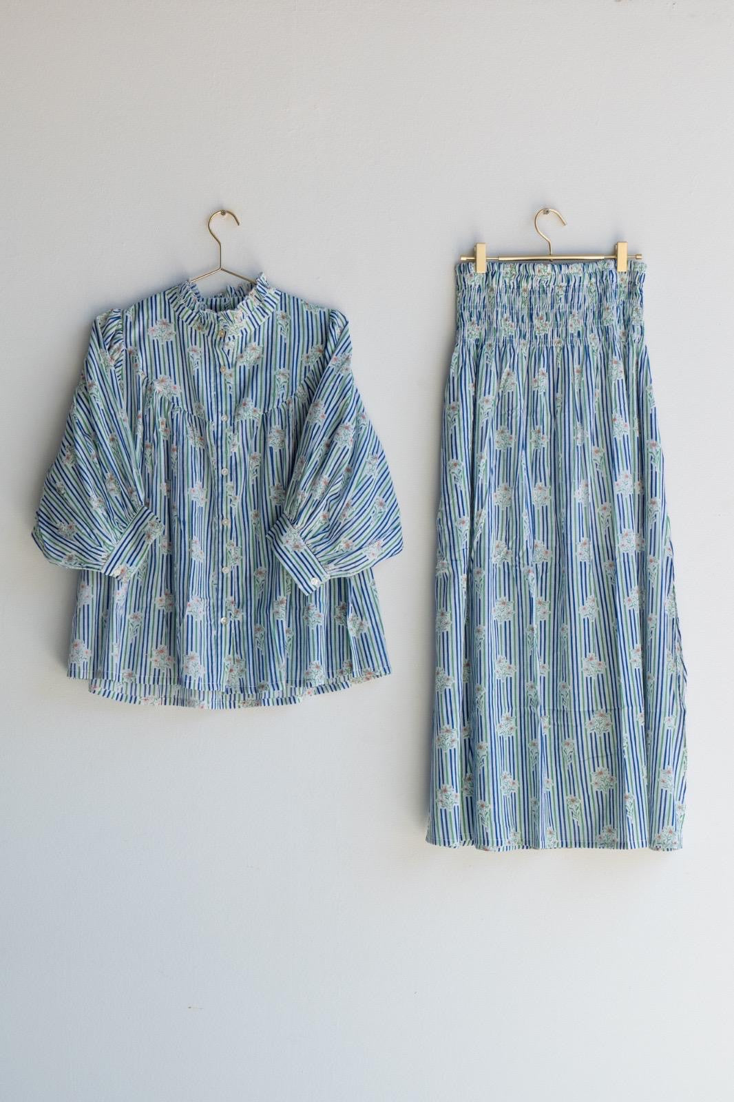 Blue Frill Shirt
