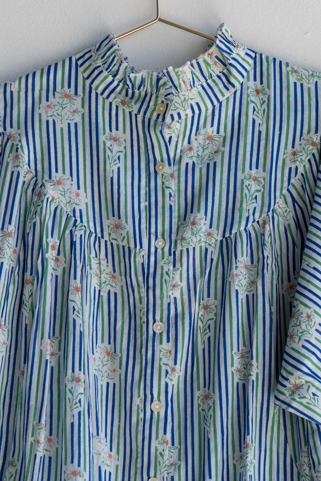 Blue Frill Shirt