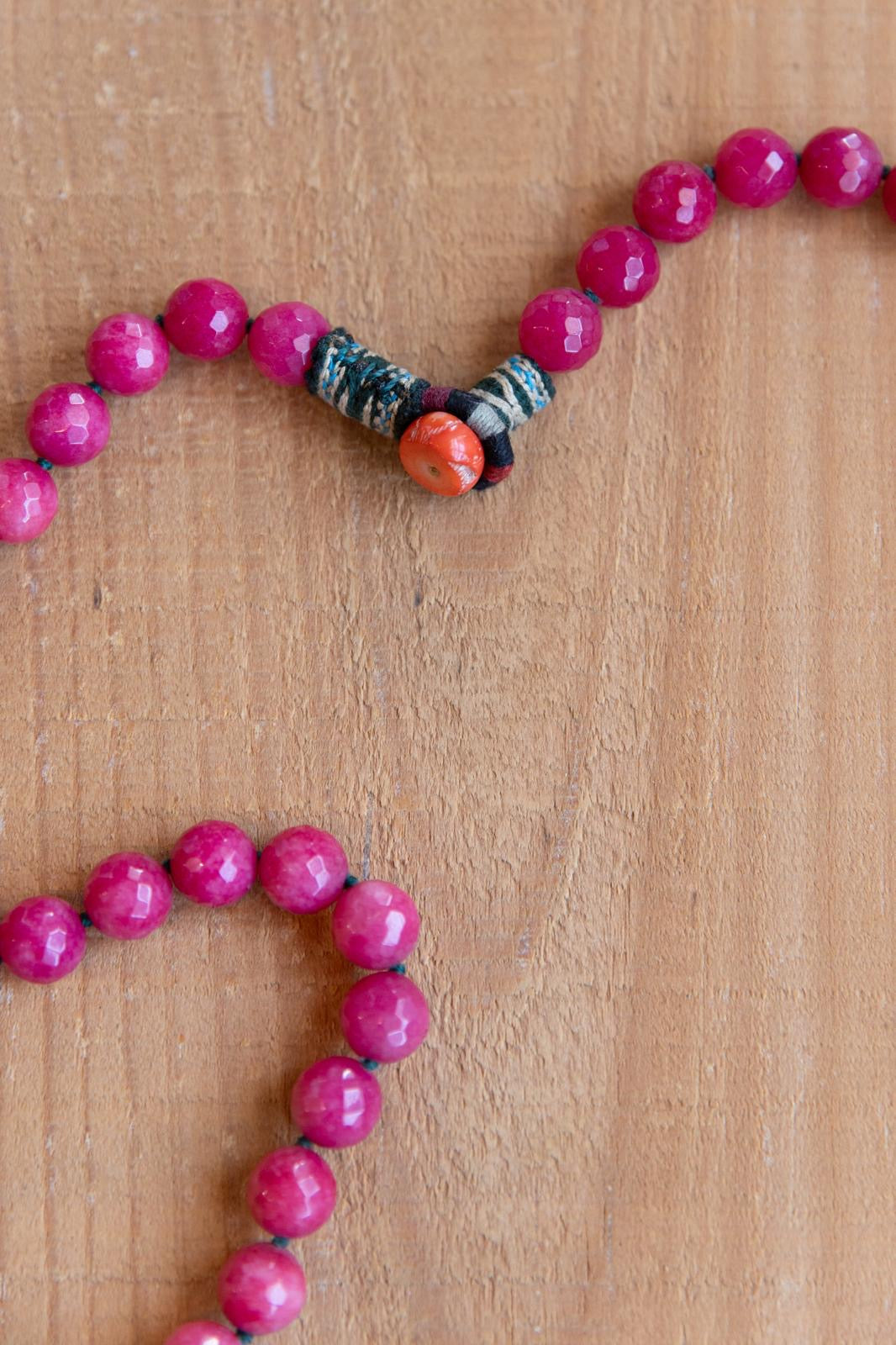 Pink jade Necklace