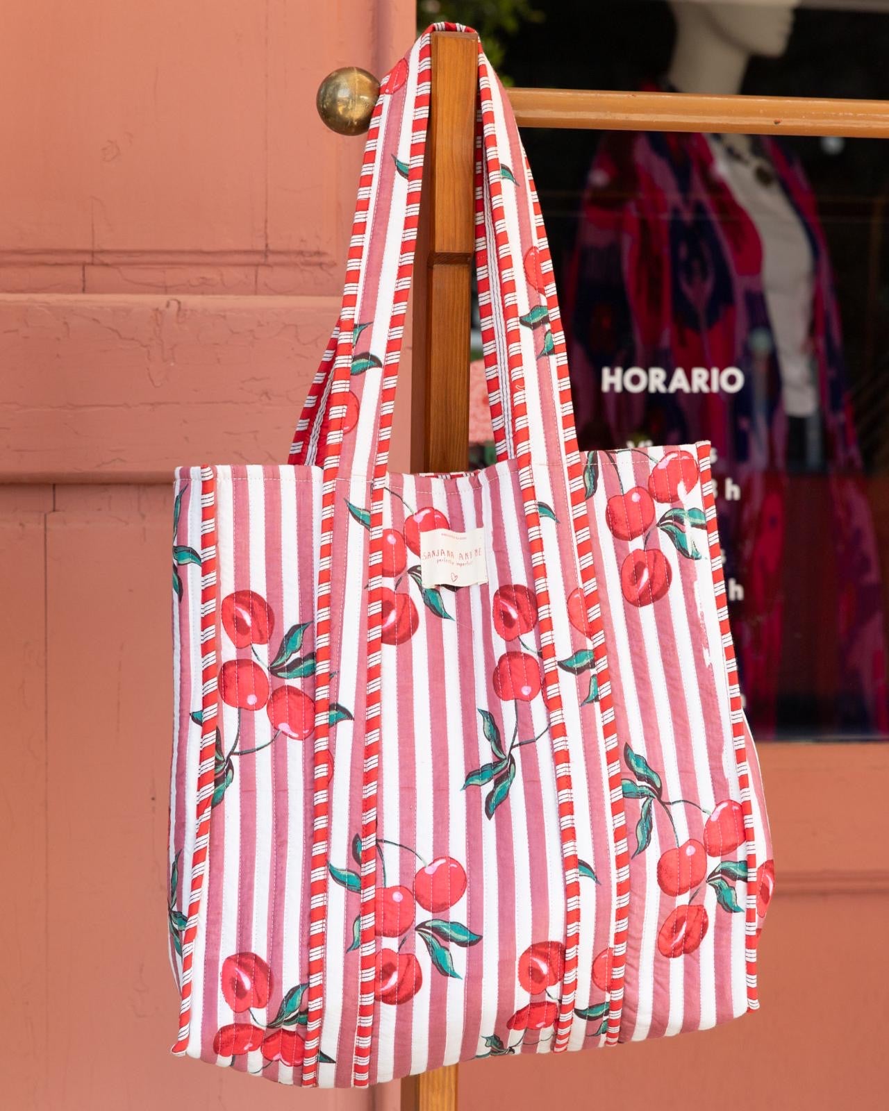 Quilted Cherry Pink Bag