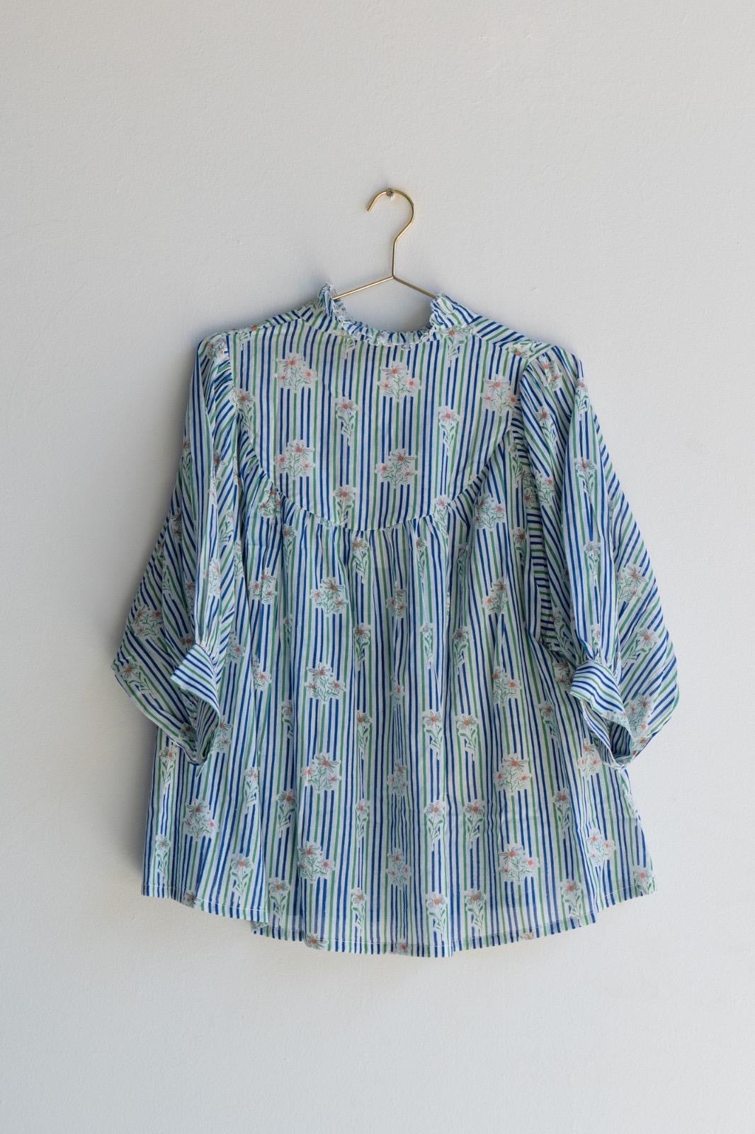 Blue Frill Shirt