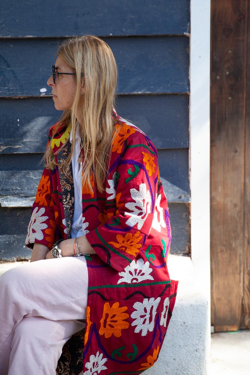 Kimono Red Suzani