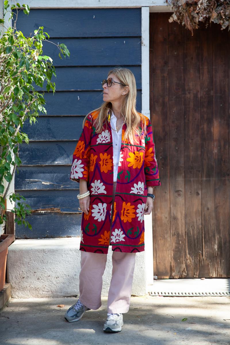 Kimono Red Suzani