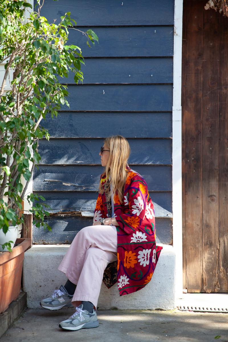 Kimono Red Suzani