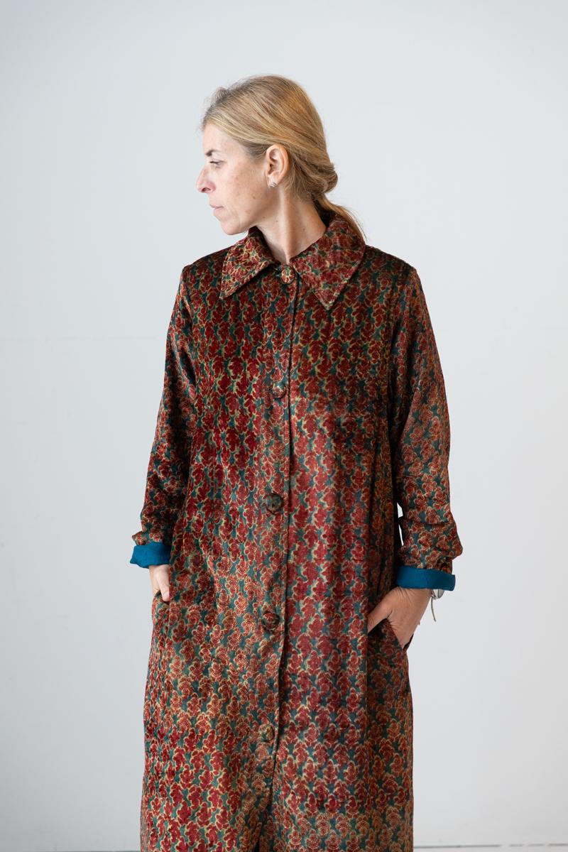 Meera Silk Velvet Coat