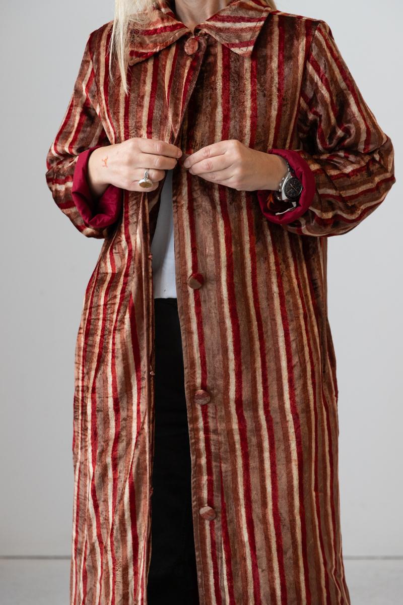 Meera Silk Velvet Coat