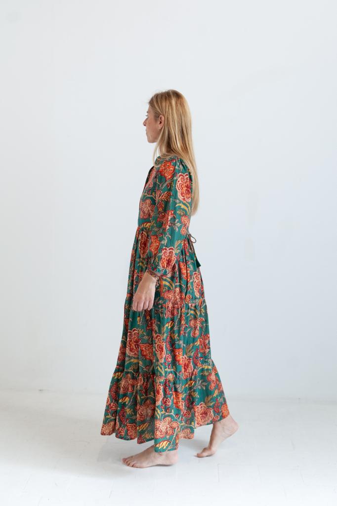 Loretta Dress Green