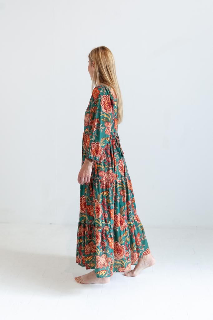 Loretta Dress Green