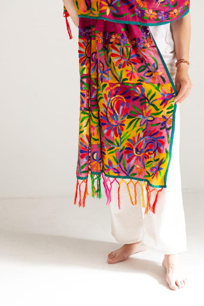 Shawl embroidered
