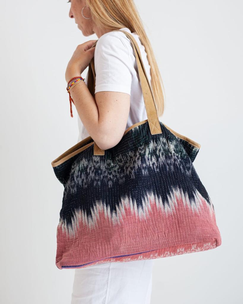 Old Kantha Shopping Bag
