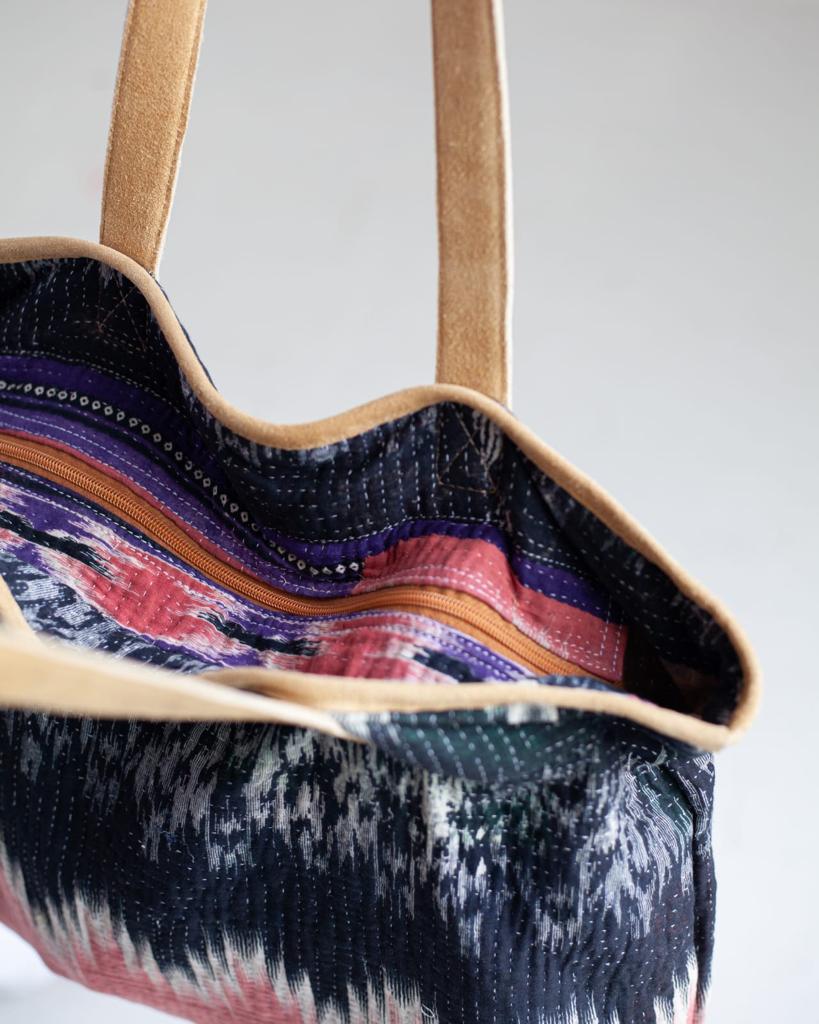 Old Kantha Shopping Bag