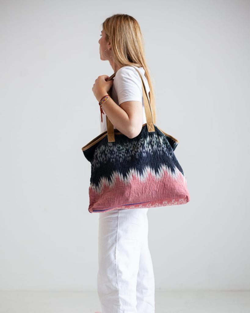 Old Kantha Shopping Bag