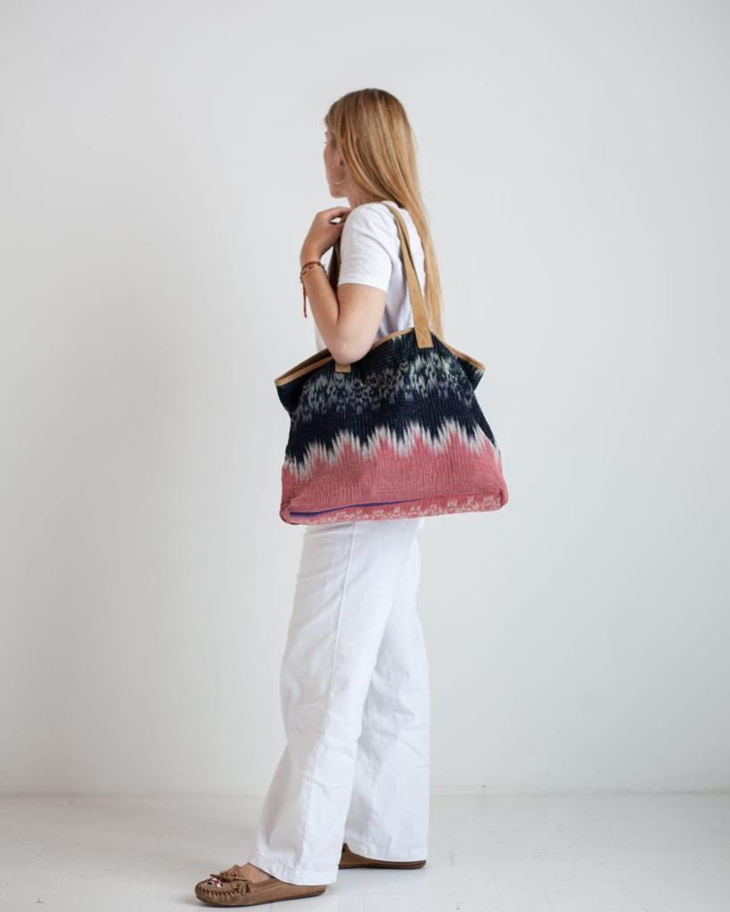 Old Kantha Shopping Bag