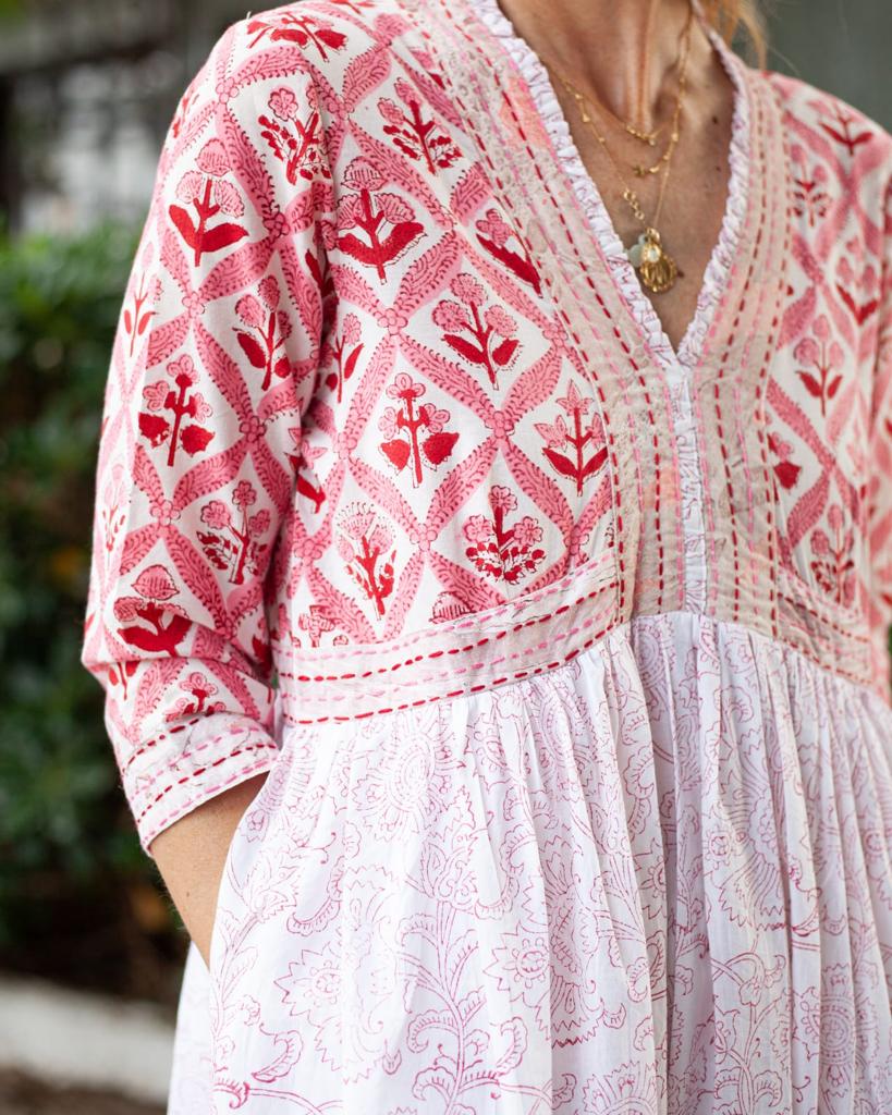Sanjana pink Dress
