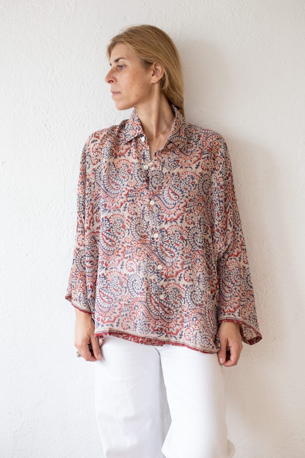 Cotton sari shirt