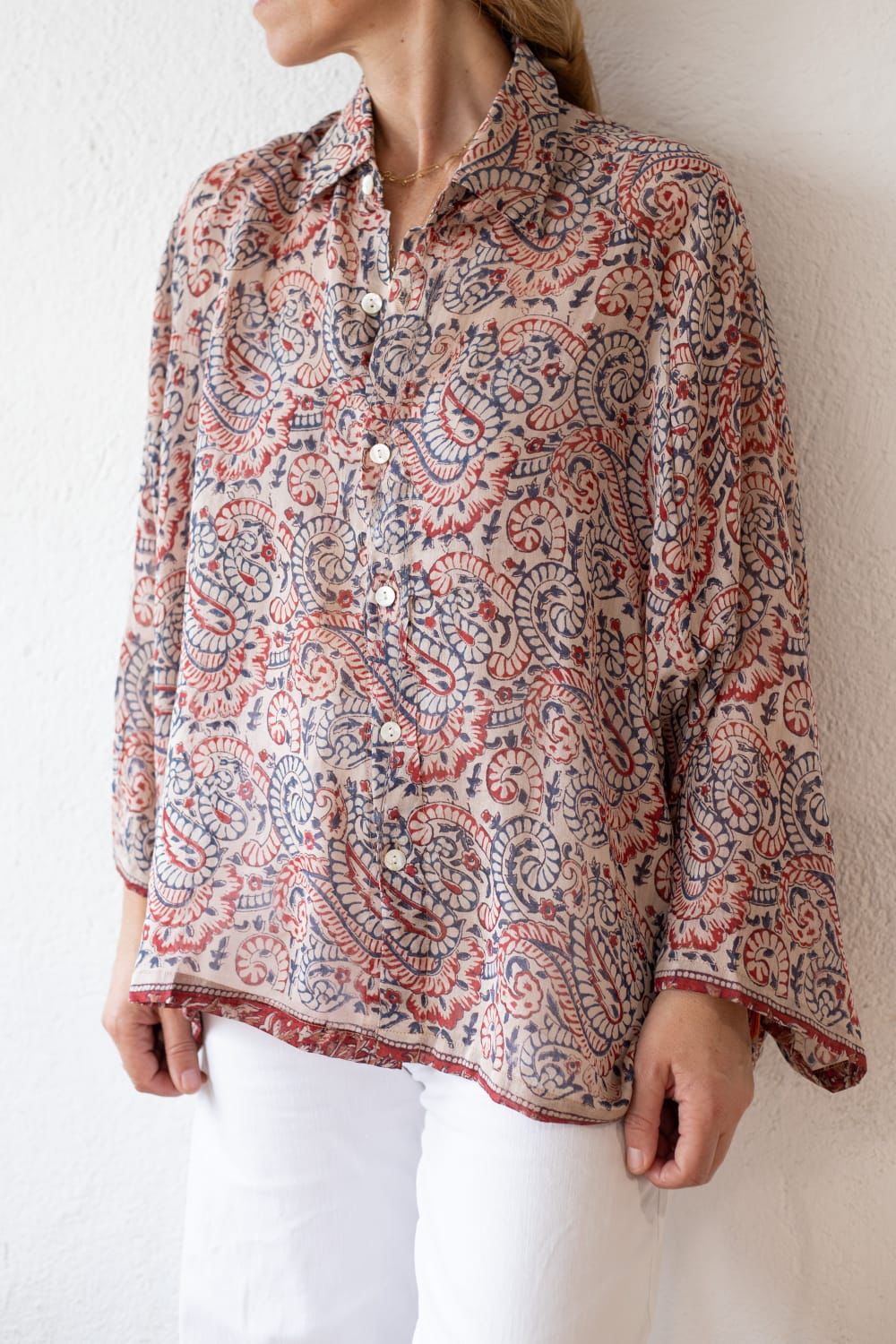 Cotton sari shirt