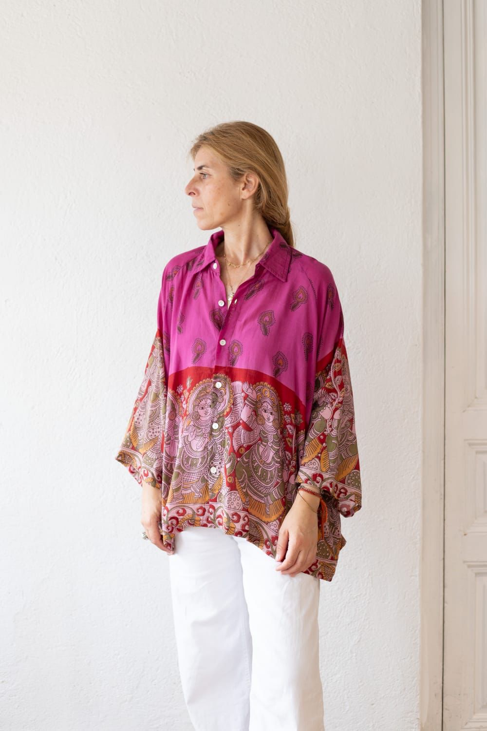 Cotton sari shirt