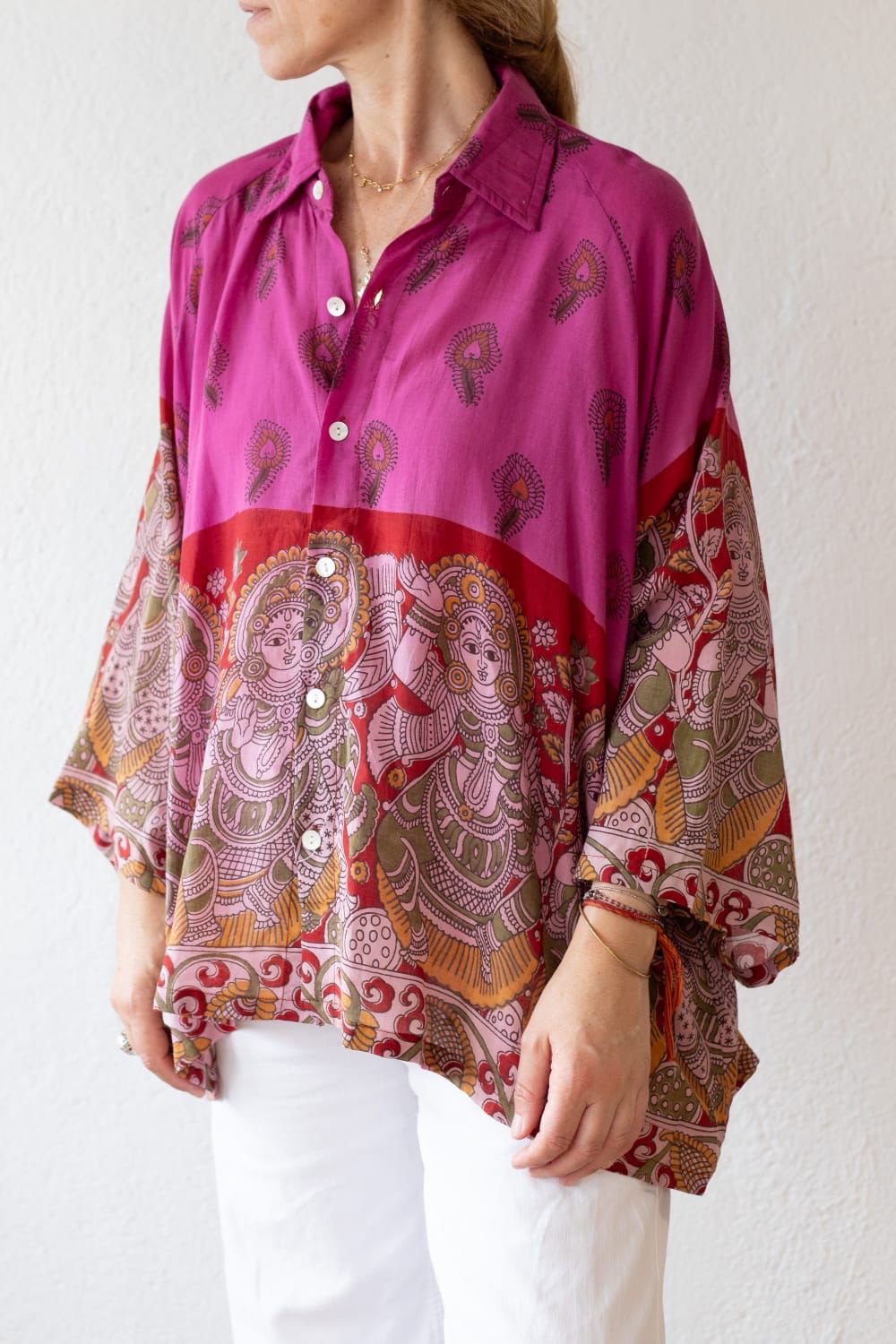 Cotton sari shirt