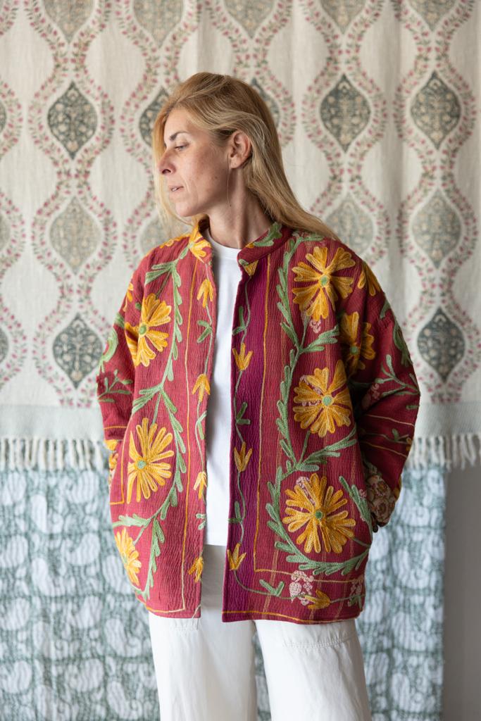 Kantha Embroidered Jacket