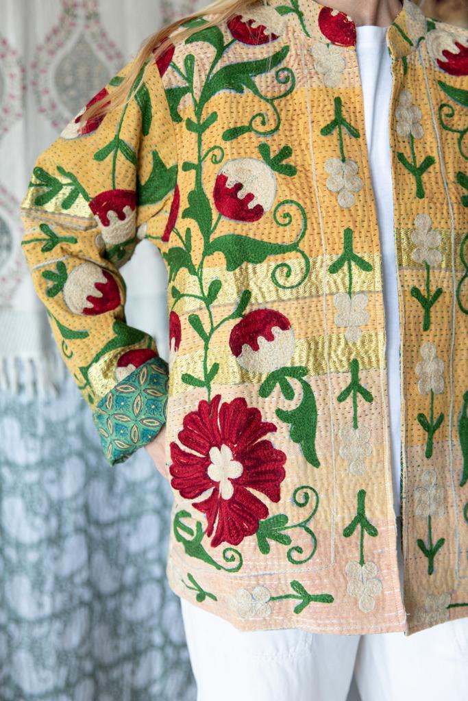 Kantha Embroidered Jacket