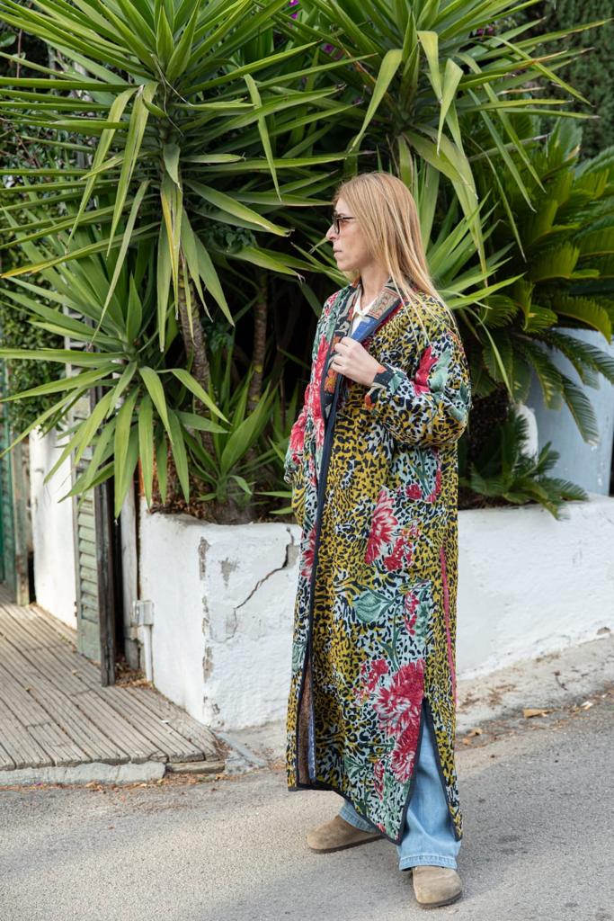 Long Kantha coat