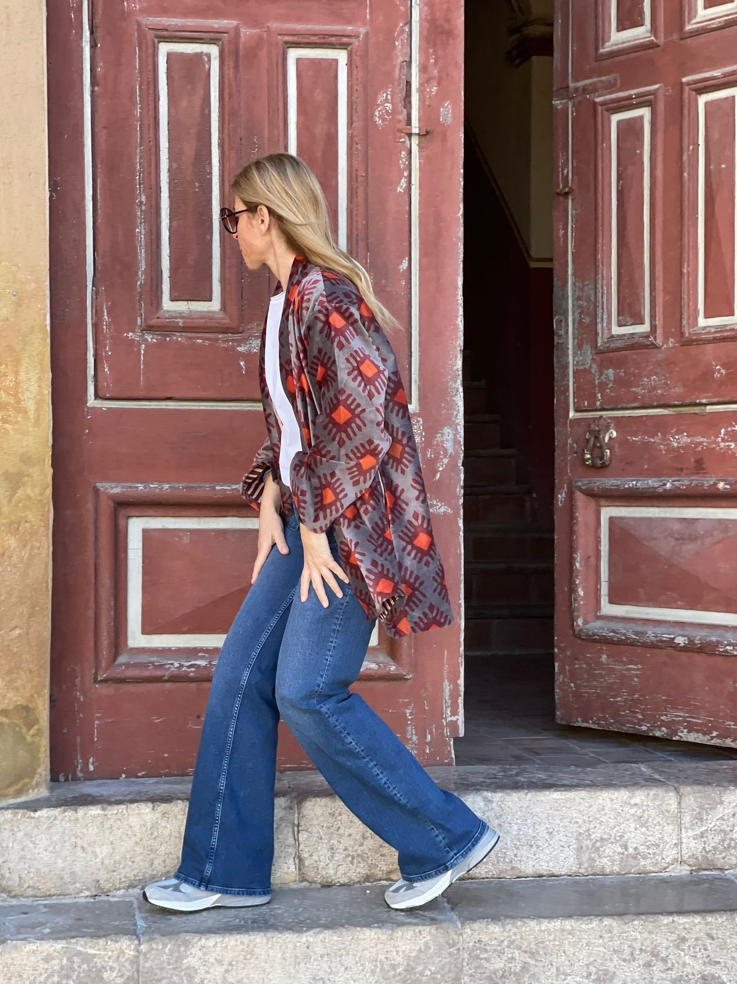Velvet Kimono Short