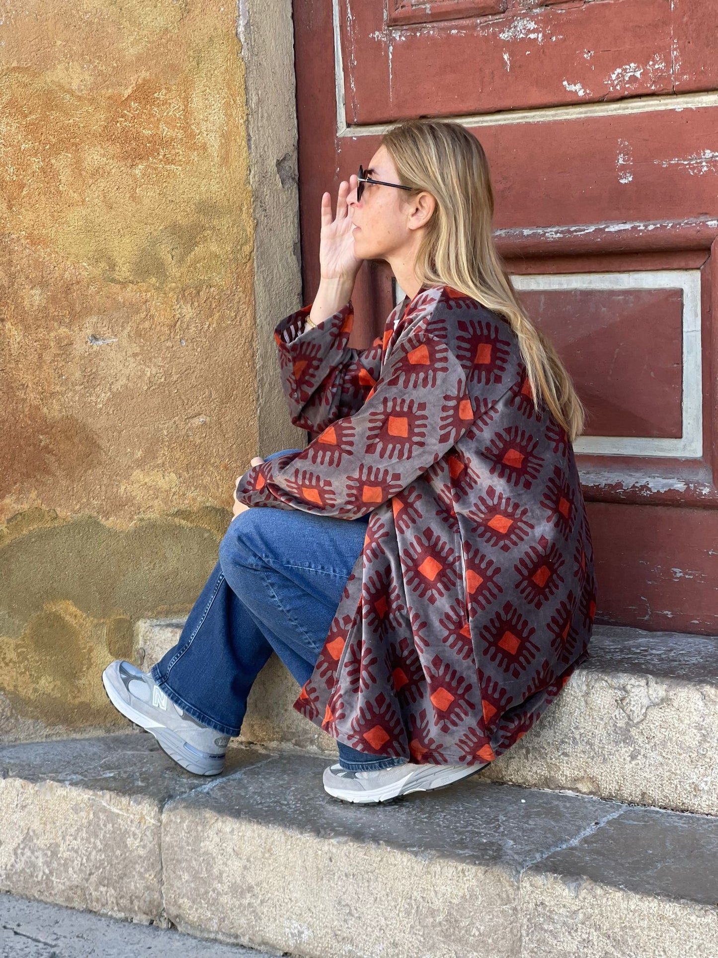 Velvet Kimono Short