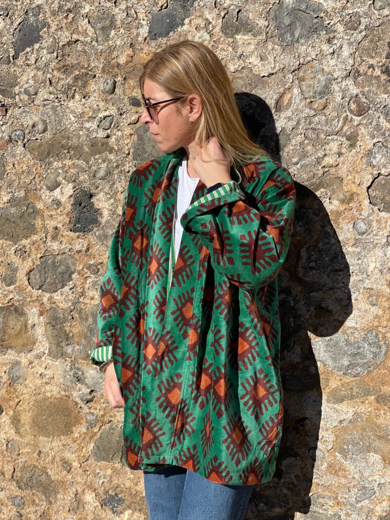 Velvet Kimono Short