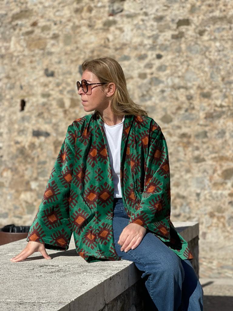Velvet Kimono Short