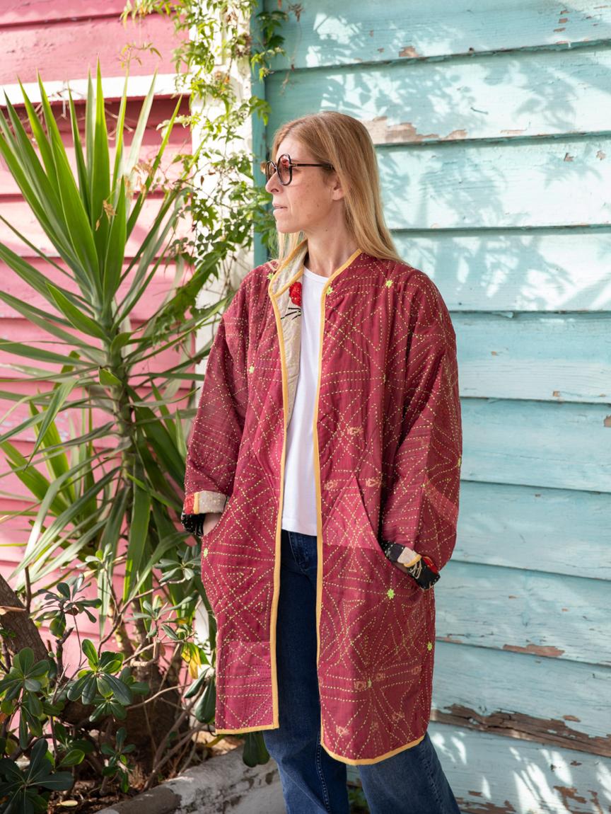 Reversible Kantha Kimono