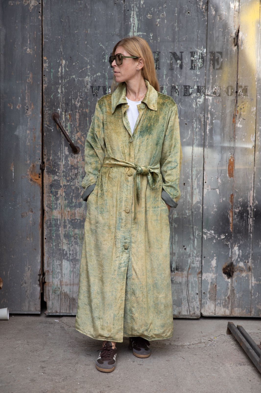 Meera Silk Velvet Coat