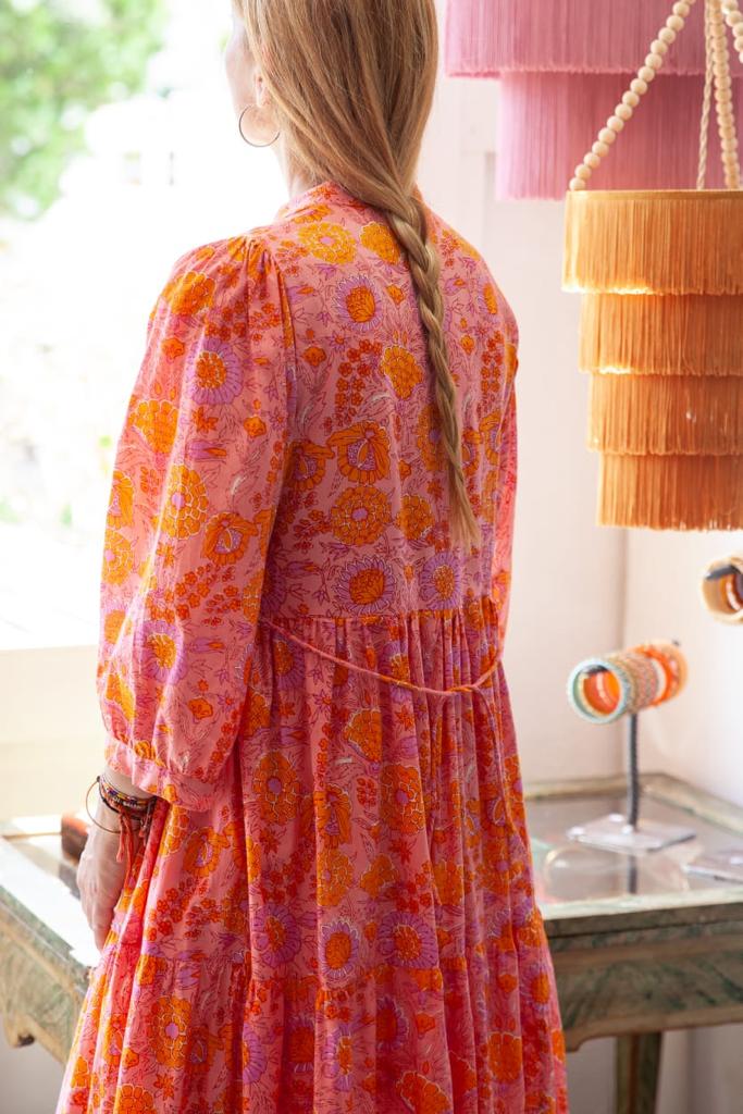 Loretta Orange Dress