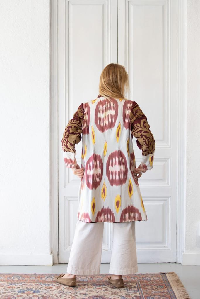 Kimono Suzani + ikat