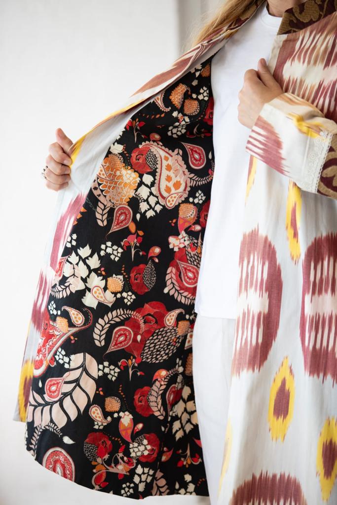 Kimono Suzani + ikat