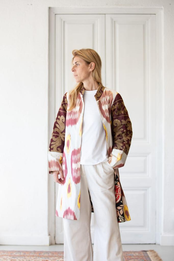Kimono Suzani + ikat