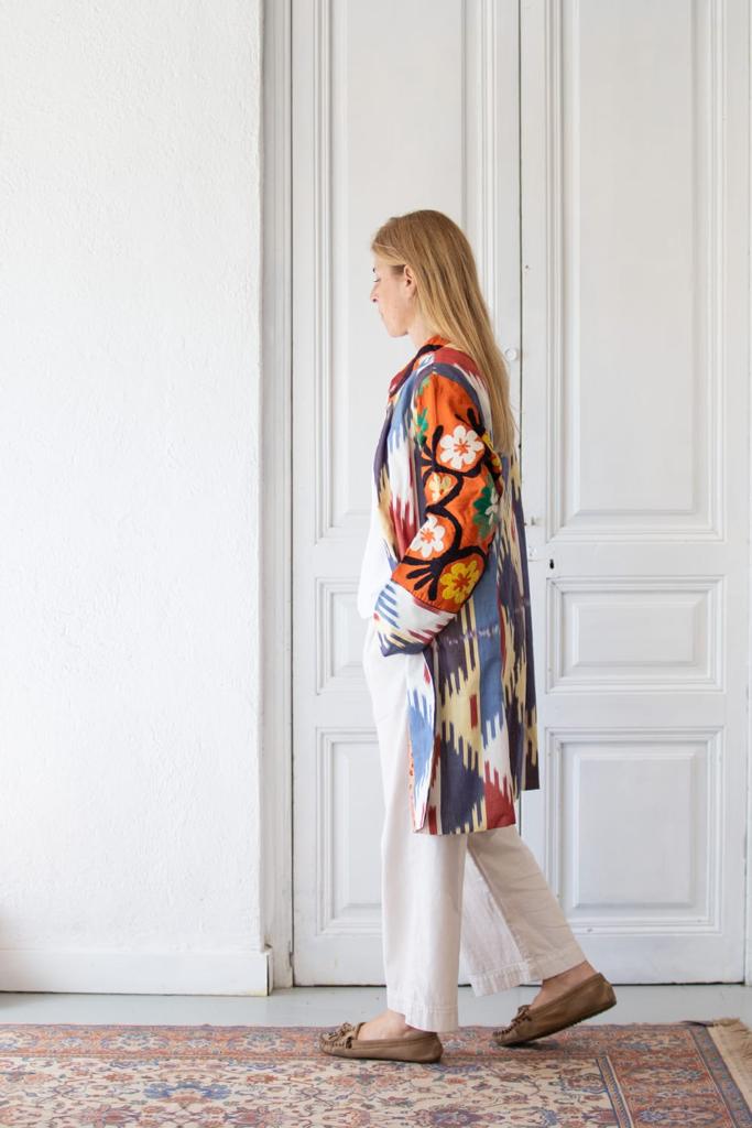 Kimono Suzani + ikat