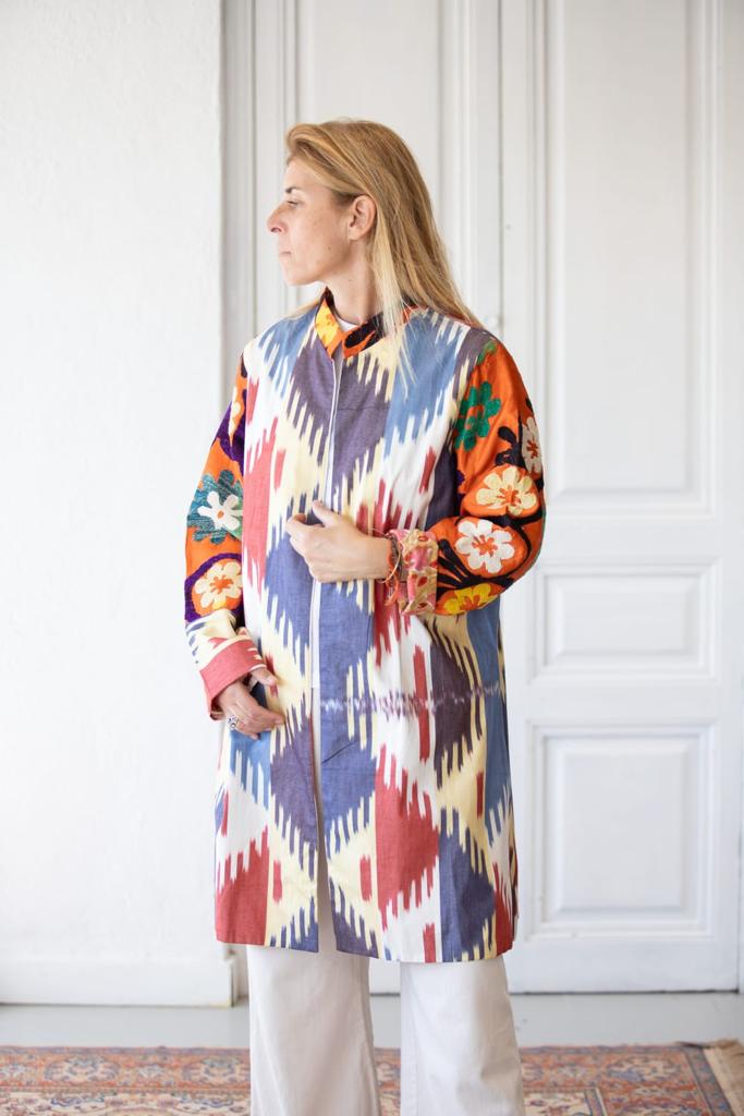 Kimono Suzani + ikat