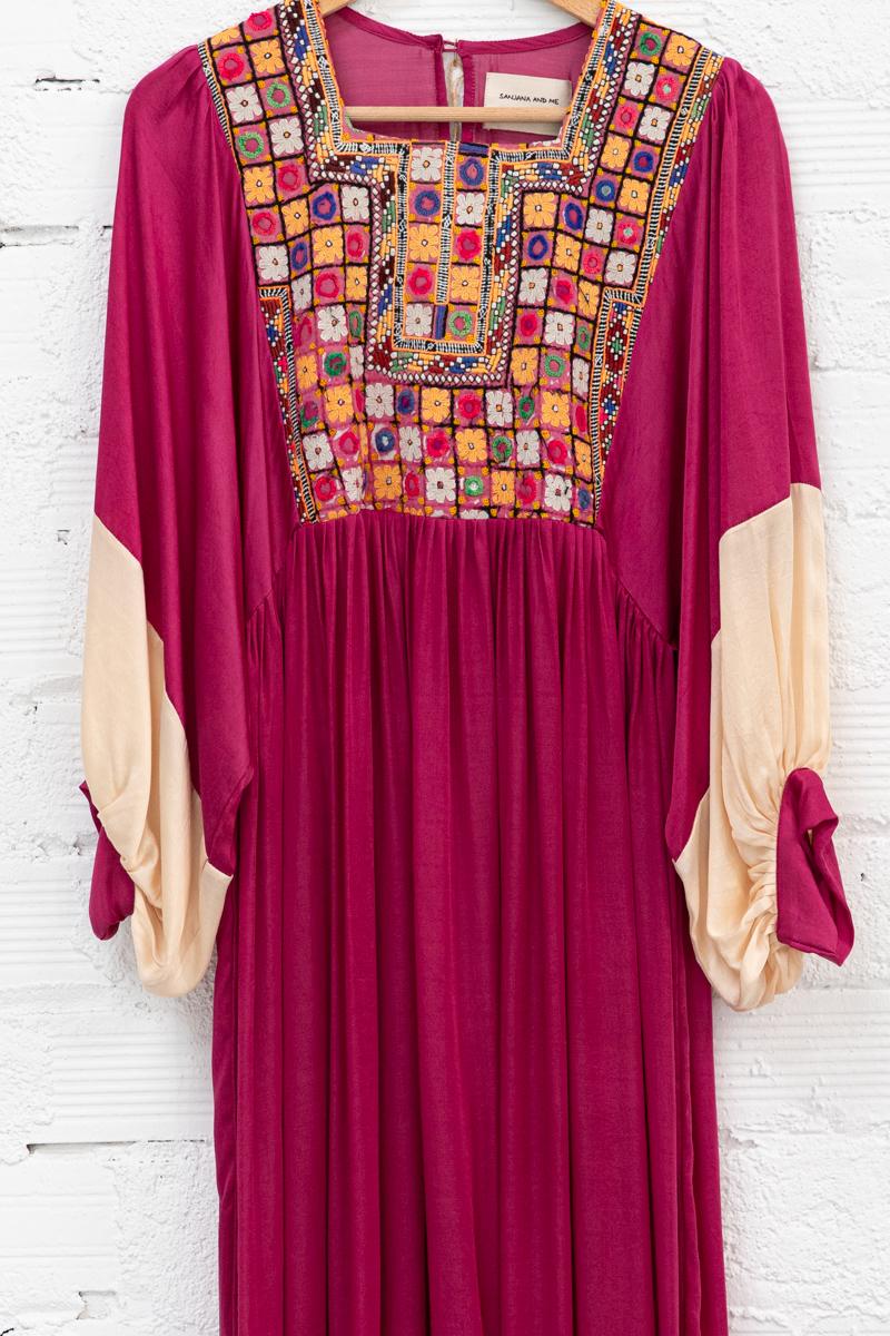 Juliana Pink & Cream Dress