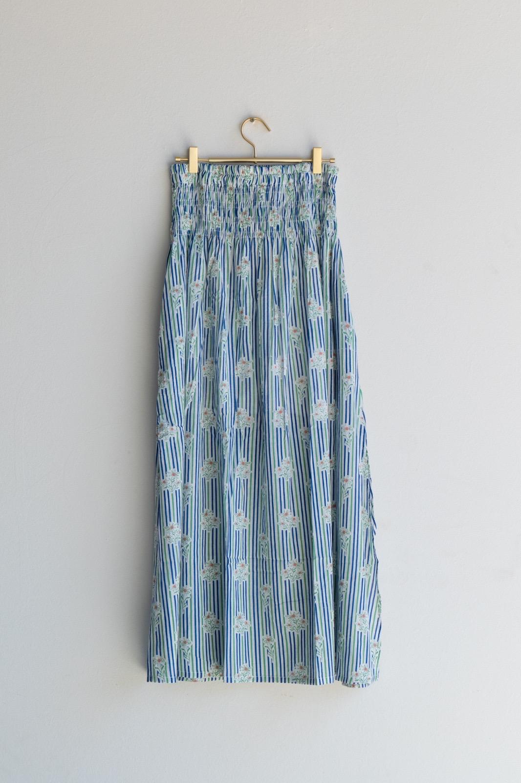 Long Blue Skirt