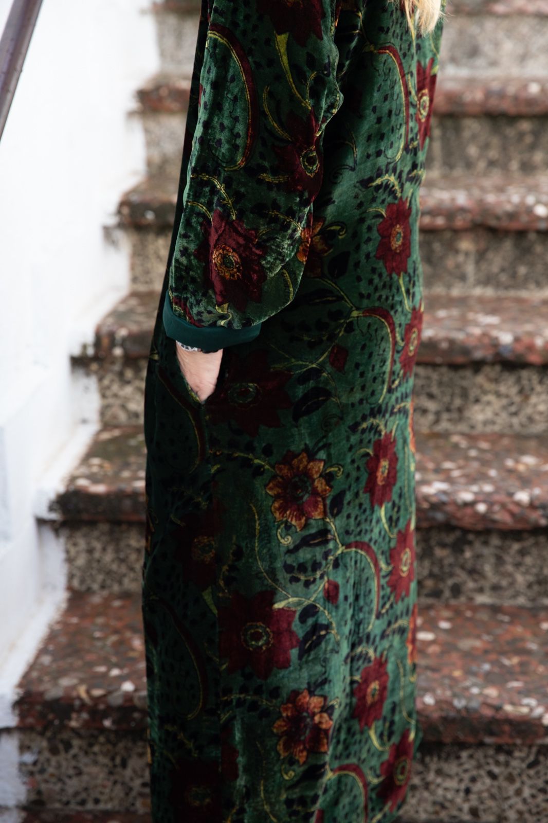 Meera Silk Velvet Coat