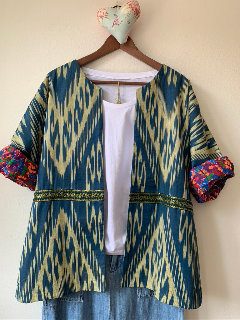 Ikat Kimono Jacket - Sanjanaandme