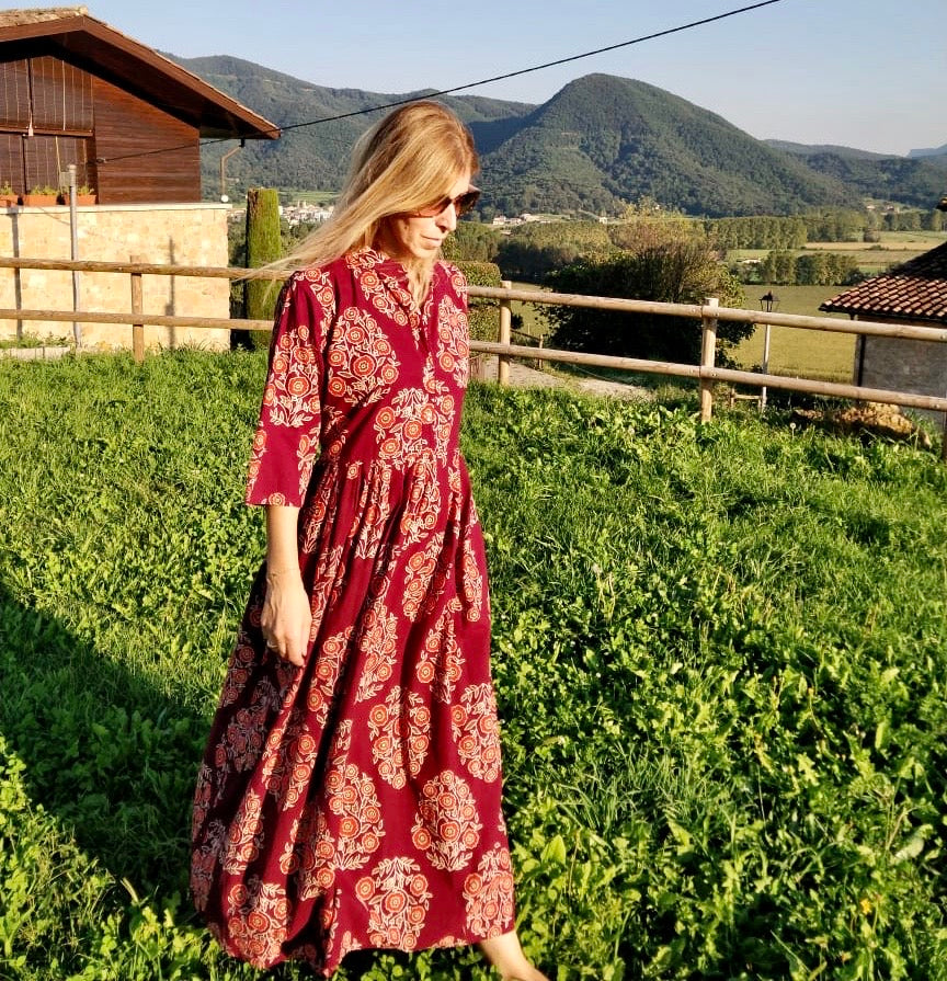 Block Print Dress