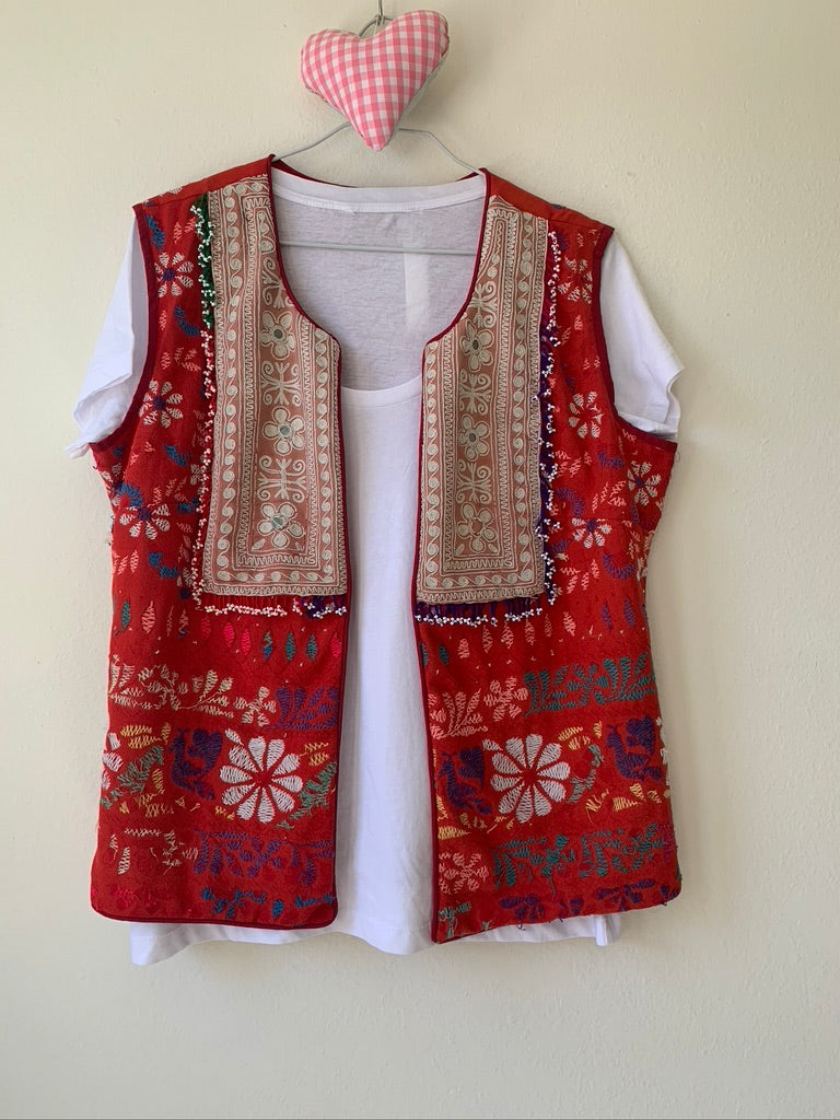 Vintage Indian Tribal Vest - Sanjanaandme