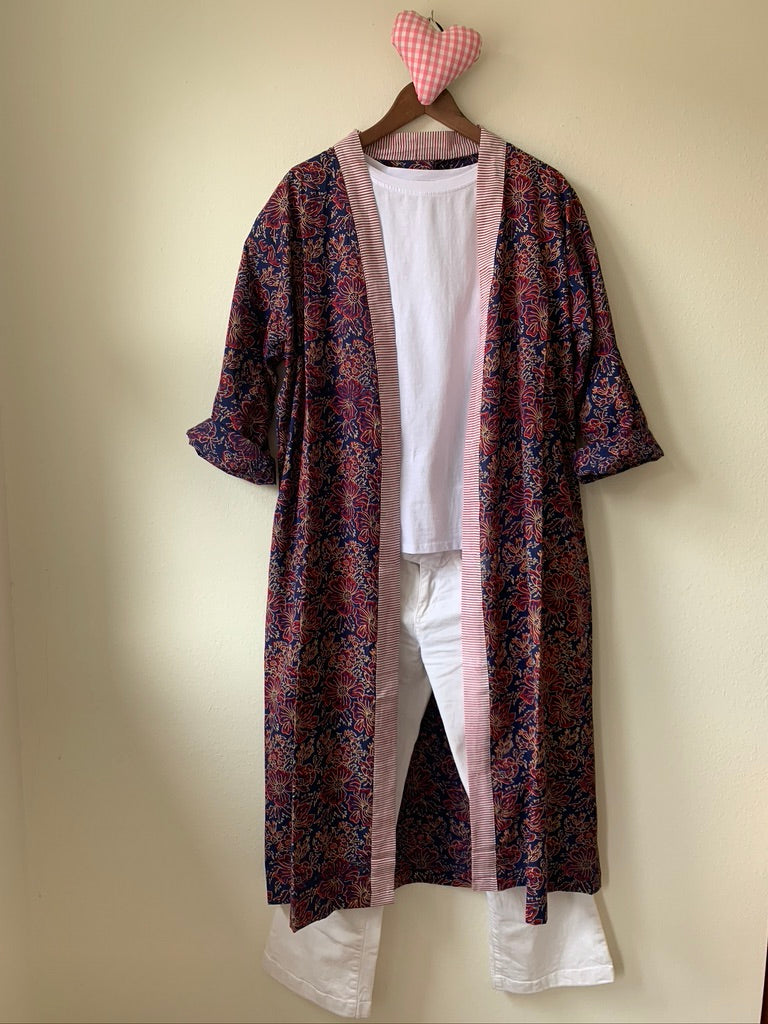 Block Print Kimono - Sanjanaandme