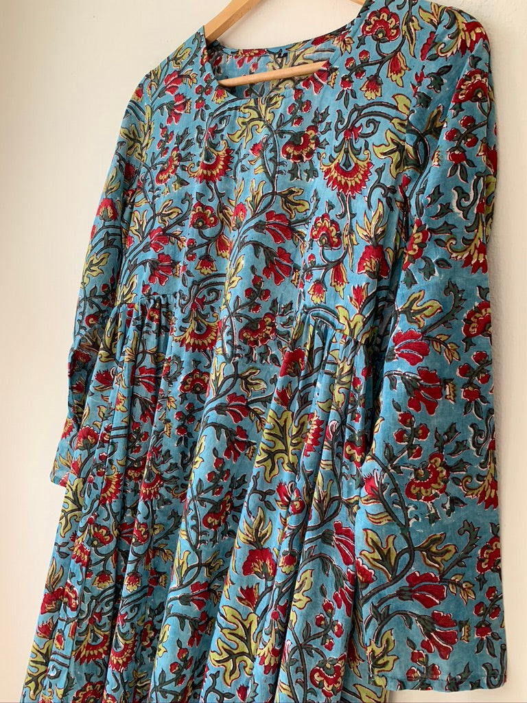 Block Print Long Dress