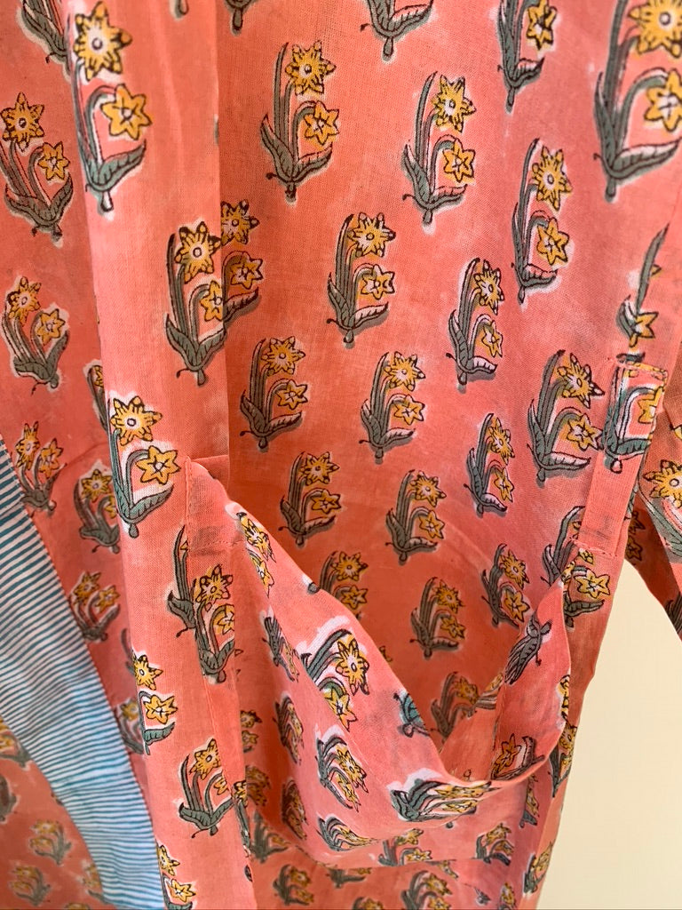 Block Print Kimono - Sanjanaandme