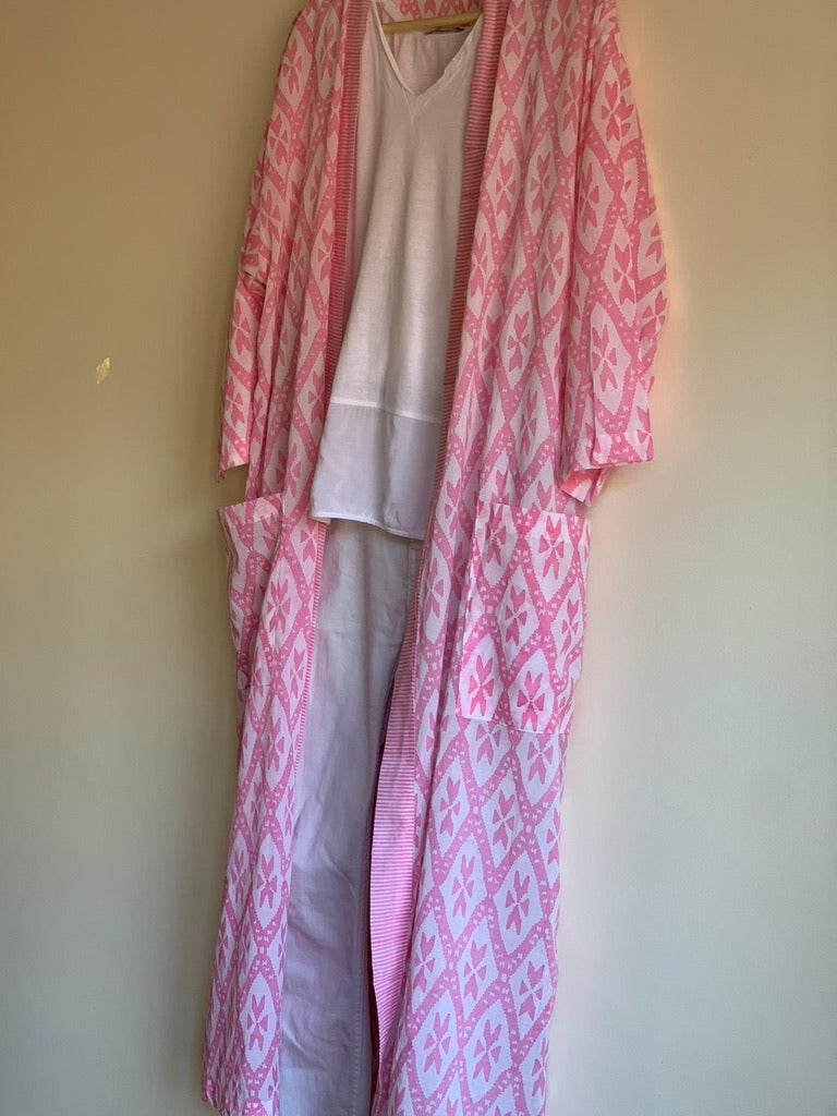 Block Print Kimono - Sanjanaandme