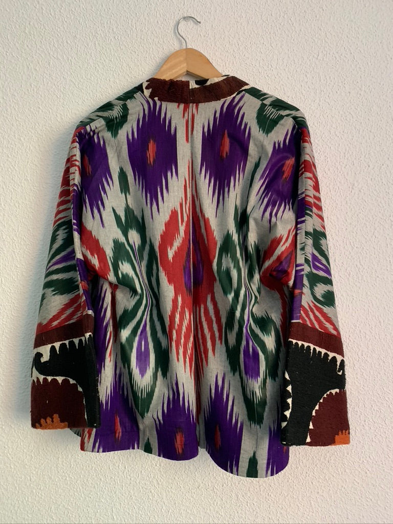 Vintage Suzani Ikat Kimono Jacket - Sanjanaandme