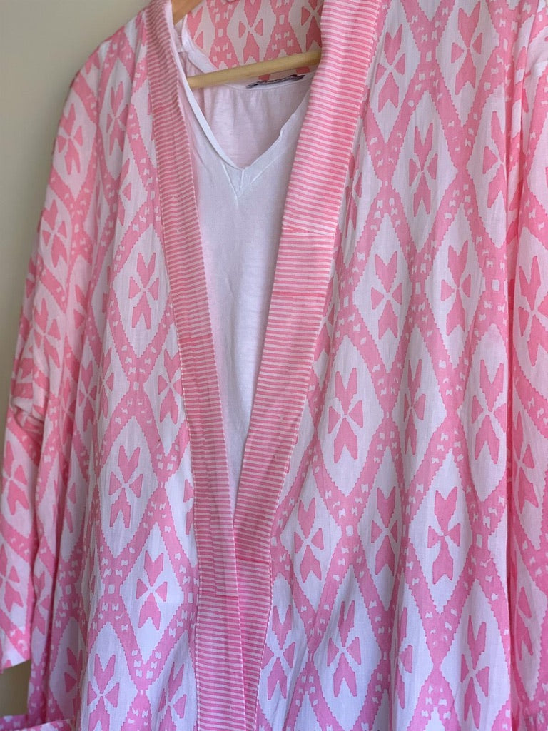 Block Print Kimono - Sanjanaandme