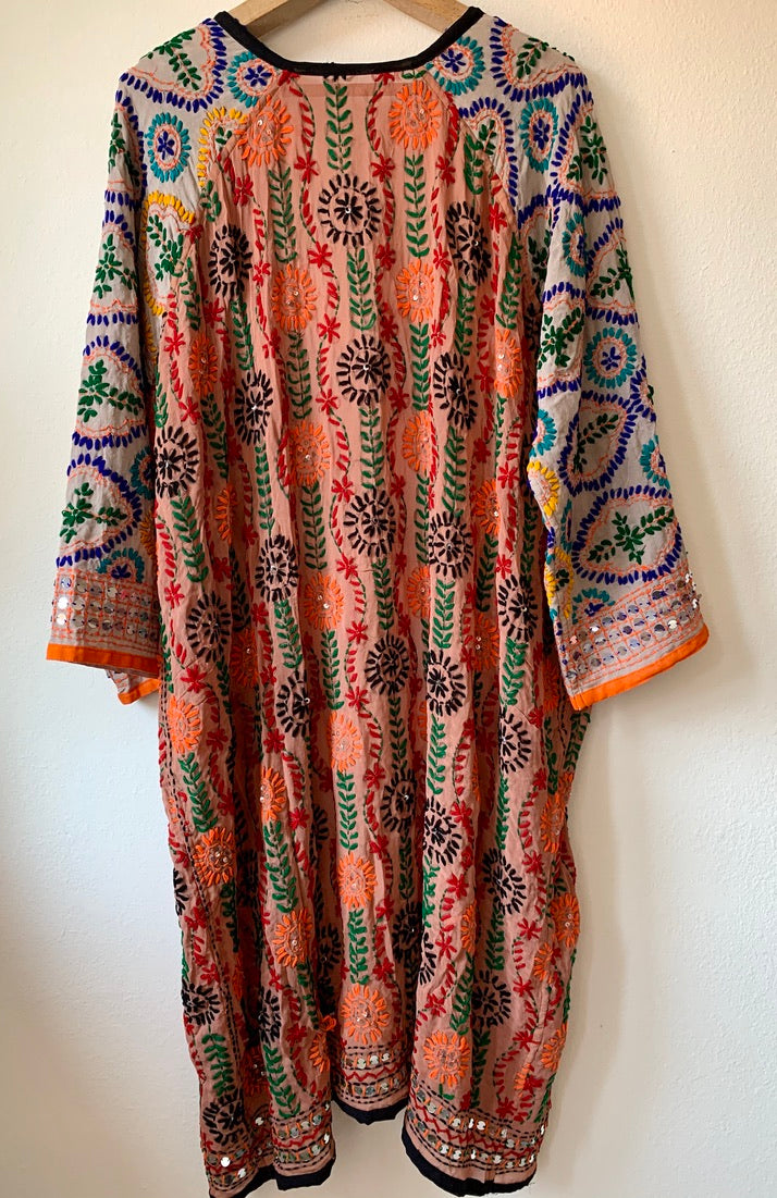 Long Pulkari Kimono